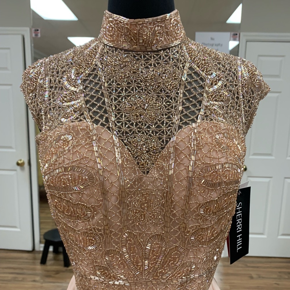 beaded choker short formal